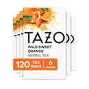 TAZO Wild Sweet Orange Tea Bags, Unsweetened Herbal Tea, Caffeine-Free, 120 Total Tea Bags (20ct - Pack of 6) (EXP 05/31/27)