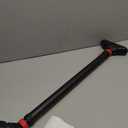Pull Up Bar for Doorway: Sportneer Strength Training Pull-up Bars without Screw - Adjustable Width Locking Mechanism Chin Up Bar, Thickened Steel Max Limit 440 lbs Upper Body Fitness Pullup Bars for Home (Black-Red)