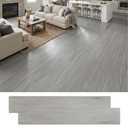 36-Pack 52 Sq.Ft 35in×5.9in,Peel and Stick Floor Tile Vinyl Flooring, Waterproof Self-Adhesive Vinyl Floor Tiles for Kitchen,Bedroom, Living Room,Light Gray.