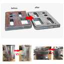 6in Wire Wheel Brush for Bench Grinder, Coarse Crimped Steel Wire 0.012" with 1/2" & 5/8" Arbor for Rust Removal - 2pack