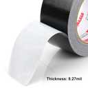 Heavy Duty Duct Tape, Black Tape 2 Inches x 30 Yards 3-Pack, 8.27 mil, Strong, Flexible, No Residue, All-Weather and Tear by Hand - for Repairs, Industrial, Professional Use