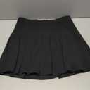 JCOPGWI Women's Pleated Mini Skirt A-Line High Waist School Uniform Cheerleader Skirt, Black Size 2XL