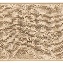 Ivory Cream Bathroom Rugs  Absorbent and Washable Bath Mat, Non-Slip, Thick Soft Chenille Bath Rugs for Bathroom Floor, Shower, Sink - 17" x 24"