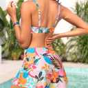 Yonique Women's Underwire Bikini with Swim Skirt - 2026 Tummy Control Two Piece Bathing Suit High Waisted Push Up Swimwear,