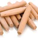 Elsjoy 12 Pack 8 Inch Small Wood Rolling Pins, Non-Stick Wooden Dough Roller Pin for Baking Pie, Cookie, Pasta, Dumpling