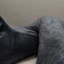 ALLOPERA Pregnancy Pillow, Full Body 57 Inch Maternity Pillow with Removable Washable Cover - Sleep Support for Legs, Back, Neck, Shoulder, HIPS, Belly for Pregnent Women, Black Grey Velvet Cover