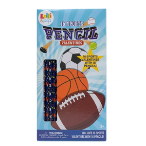 Lolli & Pip Sports Pencil Valentines Day Cards, 16 ct, 2 Pack