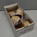 Women's Braided High Heel Sandals - Slip-On Summer Shoes with Block Heel, Dopamine Style Beach Wedding Sandals for Women, Size 8.5 