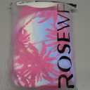 ROSEWE Womens Tankini Bathing Suits, Two-Piece Smocked Swim Dress, Print Swimsuits with Board Shorts (XX-Large, Hot Pink)
