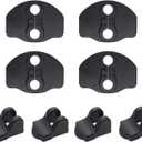 Carbon Fiber Door Lock Cover + Door Stopper Covers Set for Tesla Model 3/Y