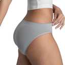 Fruit of the Loom womens No Show Seamless Underwear, Amazing Stretch & No Panty Lines, Available in Plus Size (6, Bikini - 6 Pack - Colors May Vary)