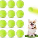 Pieces Tennis Balls for Dogs, 5 cm Tennis Ball, Small Dog Play Balls, Interactive Dog Toy Balls Suitable for Dog Ball Launcher