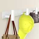 Wall Mounted Coat Rack-3 Hooks, Heavy Duty Stainless Steel Wall Hooks for Towel Coat Bag, Hat Rack Coat Hanger Coat Hooks Towel Racks for Bathroom Entryway Kitchen Hotel Office (White, 1 Pack)