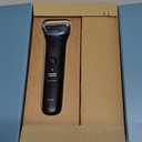 Philips Norelco Body Groomer 9000 Series, Intimate Trimmer for Bi-directional Use & Waterproof Wet Dry Body Shaver System with Foldable Back Attachment & UV Cube Cleaner, BG9485/50 (Black)