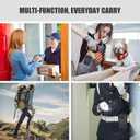 Dual Phone Holster, Large Smartphone Pouch, Belt Clip Tool Pouch, Multi-Purpose Tactical Cellphone Holder for Working, Hiking, Camping, Barbecue, Rescue (XL)