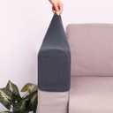 Sewroro Sofa Armrest Covers Stretch Chair Arm Protectors Washable Universal Armchair Slipcover Arm Cover for Home Office (Dark Grey) 2pcs