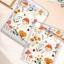 Shorogyt for iPad Air 11 Inch Case M3 2025&M2 2024/Air 5th Generation 2022/Air 4th Gen 2020/Pro 11 Inch Case Magnetic Stand for Women - Cute 360 Degree Rotating Covers Girls Pencil Holder,Mushroom