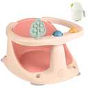 Baby Bath Seat for Babies 6 Months & Up - Bathtub Seats for Babies Sitting Up with Rinse Cup, Non-Slip, Comfortable, Infant Bath Essentials, Pink (Pink)