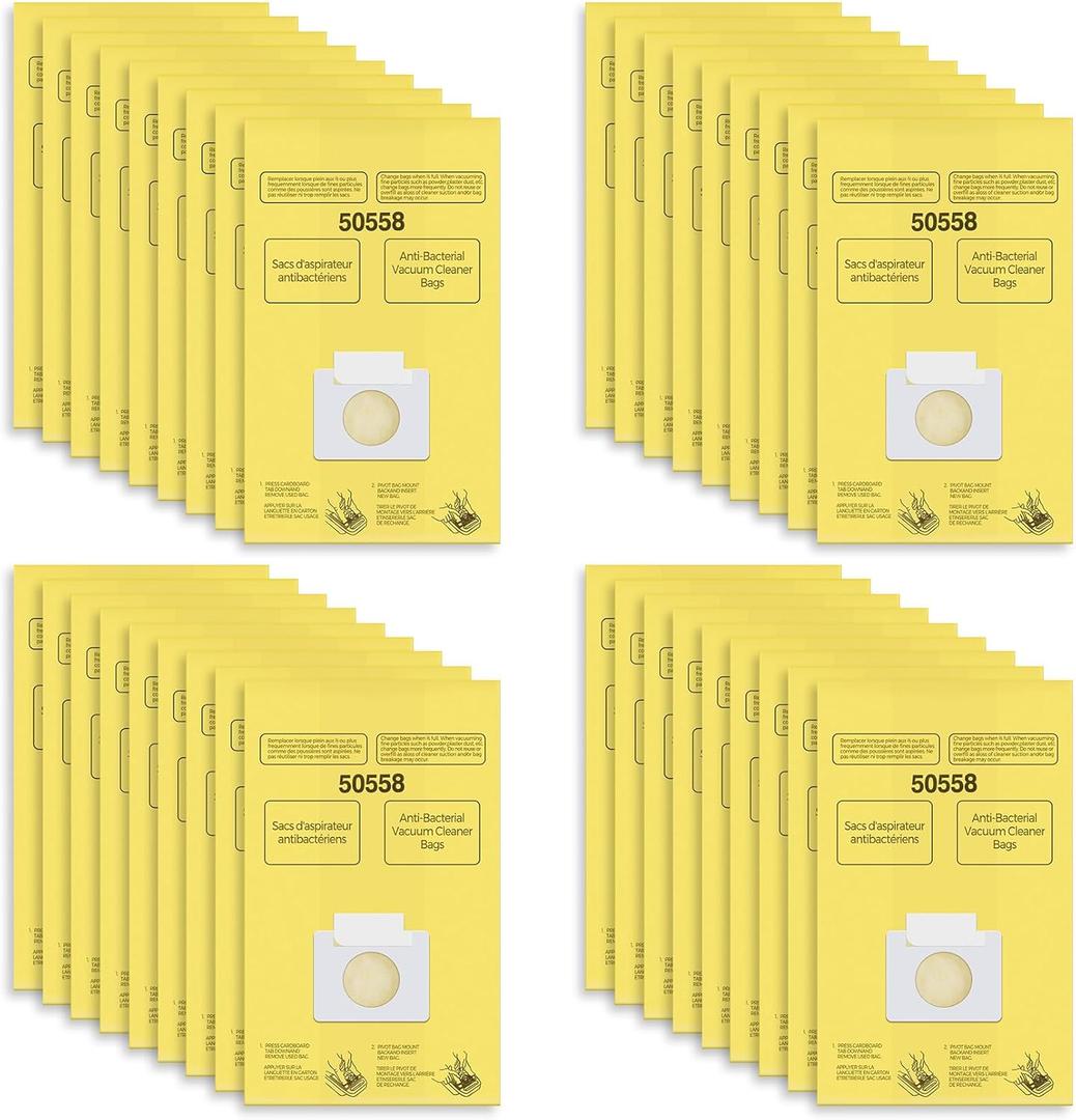 Vacuum Bags Replacement for Kenmore Canister C/Q 50555 50557 50558 and Panasonic Type C-5 Vacuums - Premium Vacuum Cleaner Dust Bag, 36 Pack