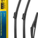 Raidbee 3 Wipers 22"/20"/10" Replacement For Jeep Renegade 2023 2022 2021 2020 2019-2015 (Set of 3), 22 Inch+20 Inch Windshield Wiper Blades with 10 Inch Rear Wiper Blade-Original Factory Quality