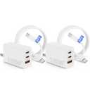 100W USB C Charger Block, 3-Port Super Fast Phone Charger/ 10ft USBC to C Cable Cord Long, 65W Type C Laptop Charging Power Adapter for MacBook Pro/ Air/ iPad/ iPhone 17 16 15 Pro Max/ Samsung Galaxy S25 S24