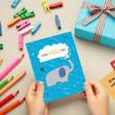 24 Funny Thank You Cards with Envelopes Bulk, 8 Designs set of 24 Cute Thank You Notes for Kids Baby Shower, Kids ThankYou Card For Teachers Appreciation