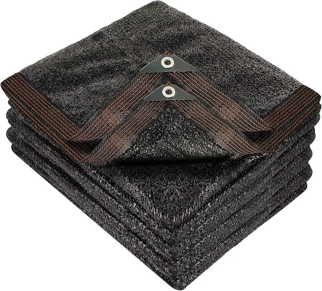 winemana 50% Black Shade Cloth, 14 x 20 FT Durable Mesh Tarp with Grommets, Garden Sunblock Shade Cloth Shading Antifreezing for Plants Cover, Greenhouse, Barns Kennel, Patio, Tomatoes