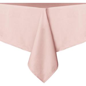 Sancua Rectangle Tablecloth - 60 x 84 Inch - Stain and Wrinkle Resistant Washable Polyester Table Cloth, Decorative Fabric Table Cover for Dining Tables, Buffet Parties and Camping, Blush