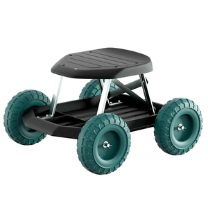 Gardeon Garden Cart Rolling Stool with Wheels Gardening Helper Seat Farm Yard