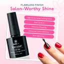 2 x SUNUV 16 Color Gel Nail Polish Kit with Base Top Coat,White Black Pink Nude Silver Glitters Gel Polish Set, Manicure Set Salon DIY Home Gift