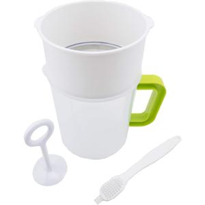 Multiple Usage Food Strainer, Nut Milk Bag Replacement, Yogurt Strainer, Food Grade Polycarbonate And Stainless Steel Mesh BPA-Free, Nut Milk/Soy Milk/Juice/Tea Filter