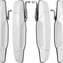 Exterior White Door Handles Fit for 07-14 Chevy Silverado Suburban Tahoe Avalanche, GMC Sierra 1500 2500 3500 HD Yukon XL, Cadillac Escalade EXT ESV, 2007 2008 2009 2010 2011 2012 2013 2014