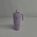 REDUCE Chiller Vacuum Insulated 40 oz Tumbler with Spill-Proof Silicone Straw - Sustainable Tritan Lid with Water Intake Markers - Soft Sit Base Travel Mug - Dishwasher Safe - Gentle Lavender