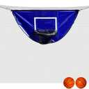 Botabee Trampoline Basketball Hoop Attachment with Mini Balls | Waterproof & Durable | Breakaway Safety Rim | Compatible with Most Enclosures | Ultimate Trampoline Basketball Experience