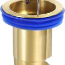 uxcell Odor Proof Floor Drain, 2" Brass Floor Drain Cover Shower Plug Drain Backflow Preventer Suitable for Pipes Tubes Bathroom Kitchen, Gold
