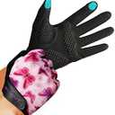 Ventilated Workout Gloves for Women Men Full Finger.Weight Lifting Gloves with Full Palm Vent & Breathable Mesh Back for Gym, Weightlifting, Fitness, Exercise,Training.Cycling (Small, Leopard)