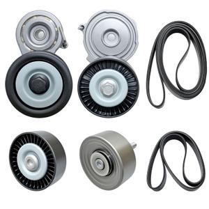 Drive Belt Tensioner Idler Pulley Kit Replacement for Audi A6 A7 Q5 Q7 S4 S5 SQ5 Porsche Cayenne Panamera VW Touareg Replaces 06E903133AG 06E903133/AB 06E903137AE 06E903137AB 06E903341H