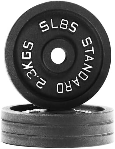 Cast Iron 1-Inch Standard Weight Plate for Strength Training & Weightlifting