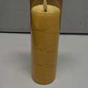 Raycare Flameless Candle with Remote Timer – 4 Flickering Acrylic Battery Operated LED Pillar Candles with Embedded Star String for Christmas, Home Decor, and as a Gift(Glod)