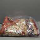 4x6 Orange Red Area Rug for Living Room, Machine Washable Rugs with Non-Slip Backing for Bedroom, Vintage Medallion Carpet Kitchen Laundry Kids Room Decor