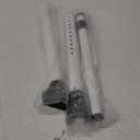 2-in-1 Door Security Bar & Sliding Patio Door Stopper Security Jammer Bar Child Proof Adjustable Constructed of High Grade Iron Window Doors Security Bars, White