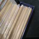 Ivory Cream 15 Inch Taper Candles - Pack of 12 Premium Unscented, Dripless & Smokeless Hand-Dipped Candles for Birthday, Wedding or Dinner Decorations and Formal Candlelighting