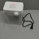 Lerat Electric Space Heater, Small Heater for Indoor Use, 1200W PTC Fast Heating Portable Heater, Overheat & Tip-Over Protection, Heating & Fan Modes for Bedroom, Office, Camping, Milky white