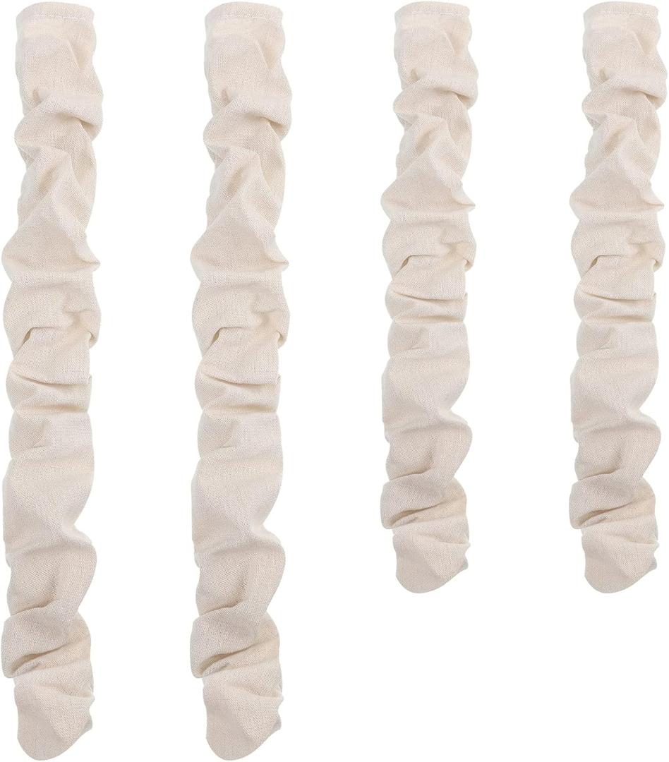 4 Pcs Fabric Cord Cover 6 Feet and 4 Feet Chain Cable Sleeve Chandelier Lighting Wire Cord Cover for Lamps Light Fixtures Lighting Wires Cable Management