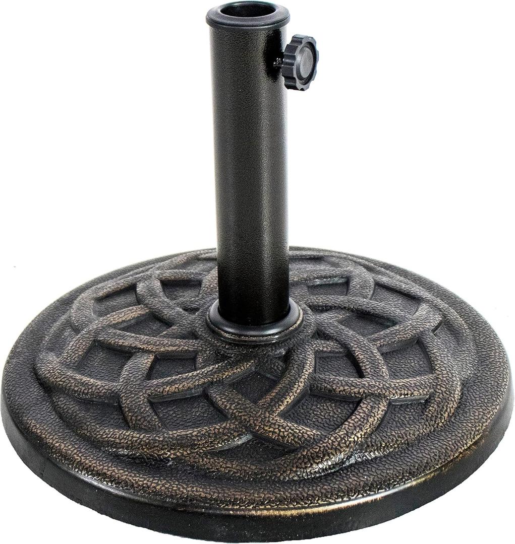 BACKYARD EXPRESSIONS PATIO  HOME  GARDEN 911554 21 Pound Umbrella Base, Bronze BACKYARD EXPRESSIONS PATIO  HOME  GARDEN 911554 21 Pound Umbrella Base, Bronze