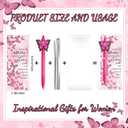 Epakh 30 Set Breast Cancer Awareness Gifts Pink Ribbon Butterfly Ballpoint Pens Bulk and Inspirational Bookmarks Breast Cancer Accessories for Women Public Events Charity Welfare Party Supplies