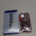 Janmitta Case for iPhone 12 & 12 Pro Phone Cover Built in Slide Camera Lens Cover+Screen Protector,Heavy Duty Shockproof Full Body PhoneCase with Finger Ring Holder Kickstand,Wine Red