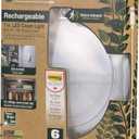 Good Earth Lighting RE1110-SIL-07LF2-G Rechargeable Lithium Battery LED Motion-Activated 7-Inch Round Closet Light - Silver - 25W Incandescent Equivalent - 4000K - Motion Sensing up to 15 ft 