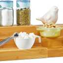 RoyalHouse Bamboo Expandable Spice Rack Organizer, 3-Tier Adjustable Kitchen Cabinet, Countertop Display Shelf, Space Organizer for Kitchen and Bathroom