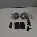 FARBIN Car Horn Application to Audi Volkswagen, 12V Waterproof Auto Horn Loud High/Low Tone Electric Snail Horns with Protective Grill (black horn with plug for Audi)